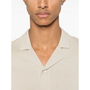 ASPESI Knitted Camp Collar Shirt Men NUDE & NEUTRALS Shirts